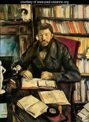 Oil cezanne,paul Painting - Portrait Of Gustave Geffroy by Cezanne,Paul