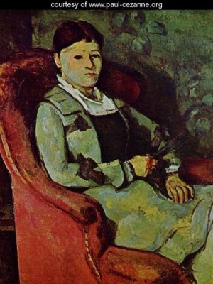 Oil portrait Painting - Portrait Of Madame Cezanne by Cezanne,Paul