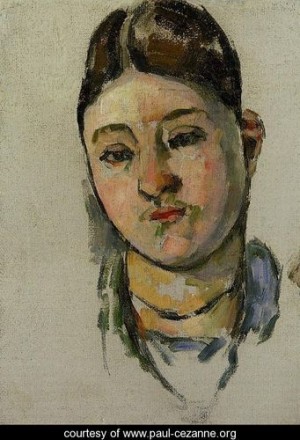 Oil portrait Painting - Portrait Of Madame Cezanne3 by Cezanne,Paul