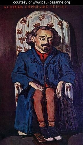 Oil portrait Painting - Portrait Of The Painter Achille Emperaire by Cezanne,Paul