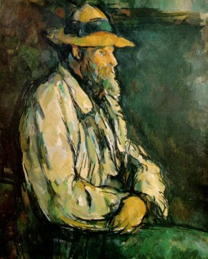 Oil portrait Painting - Portrait of Vallier   1906 by Cezanne,Paul