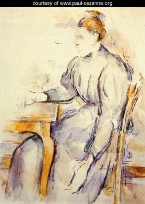 Oil woman Painting - Seated Woman by Cezanne,Paul