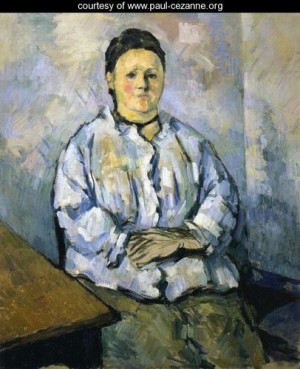 Oil woman Painting - Seated Woman II by Cezanne,Paul