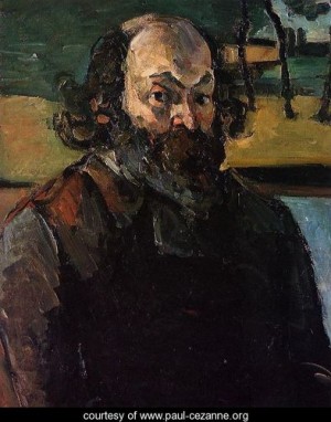 Oil portrait Painting - Self-Portrait by Cezanne,Paul