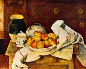 Oil cezanne,paul Painting - Still Life  1883-1887 by Cezanne,Paul