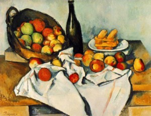 Oil still Painting - Still Life with Basket of Apples 1890-1894 by Cezanne,Paul