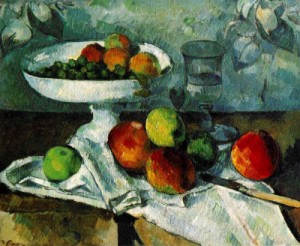 Oil still Painting - Still Life with Compotier 1879-1882 by Cezanne,Paul