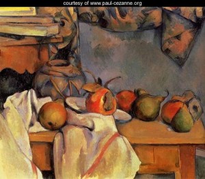 Oil cezanne,paul Painting - Still Life With Pomegranate And Pears by Cezanne,Paul