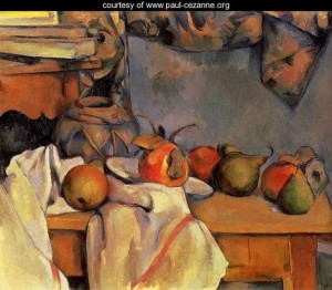 Oil still Painting - Still Life With Pomegranate And Pears by Cezanne,Paul