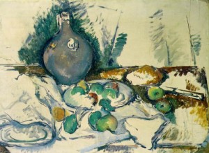 Oil water Painting - Still Life with Water Jug  c.1892-3 by Cezanne,Paul