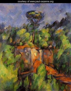 Oil the Painting - The Bibemus Quarry2 by Cezanne,Paul
