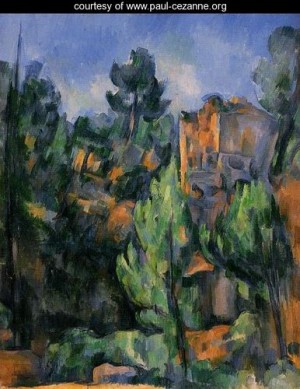 Oil the Painting - The Bibemus Quarry3 by Cezanne,Paul