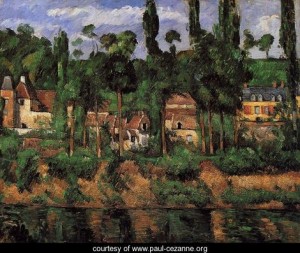 Oil the Painting - The Chateau De Madan by Cezanne,Paul