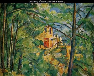 Oil the Painting - The Chateau Noir by Cezanne,Paul