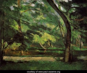 Oil the Painting - The Etang Des Soeurs At Osny by Cezanne,Paul