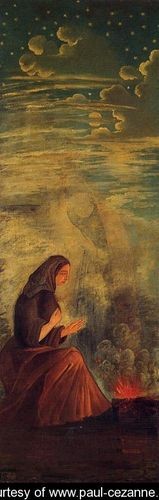 Oil the Painting - The Four Seasons Winter by Cezanne,Paul