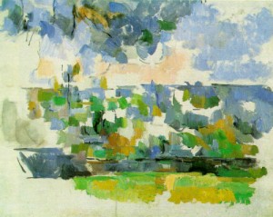 Oil garden Painting - The Garden at Les Lauves  c.1906 by Cezanne,Paul
