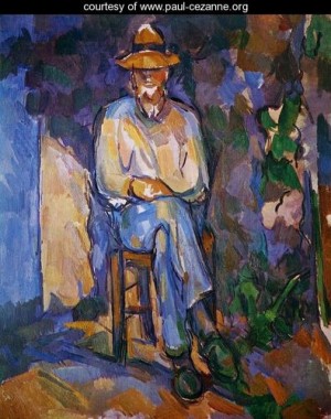 Oil the Painting - The Gardener by Cezanne,Paul