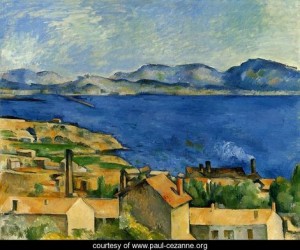 Oil cezanne,paul Painting - The Gulf Of Marseille Seen From L Estaque by Cezanne,Paul