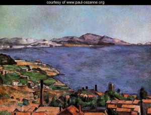 Oil the Painting - The Gulf Of Marseilles Seen From L Estaque by Cezanne,Paul
