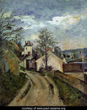 Oil the Painting - The House Of Dr Gached In Auvers by Cezanne,Paul
