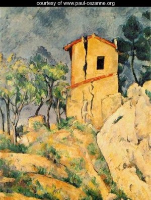 Oil cezanne,paul Painting - The House With Cracked Walls by Cezanne,Paul