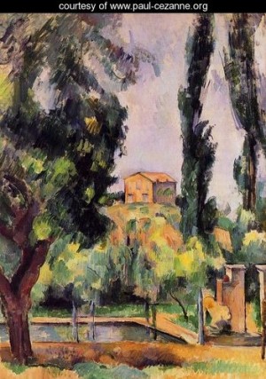 Oil the Painting - The Jas De Bouffan by Cezanne,Paul