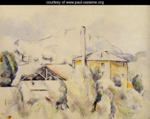 Oil the Painting - The Lime Kiln Aka The Mill At The Pont Des Trois Sautets by Cezanne,Paul