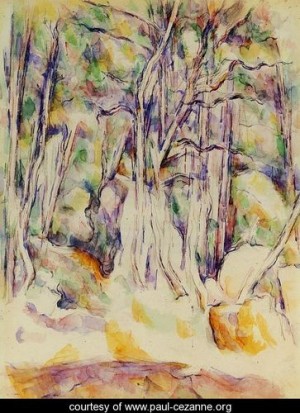 Oil the Painting - The Park Of The Chateau Noir With Well by Cezanne,Paul