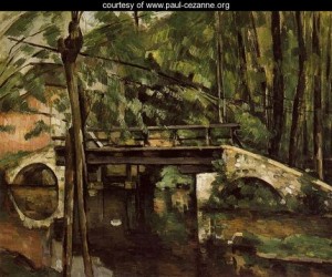Oil the Painting - The Pont De Maincy by Cezanne,Paul
