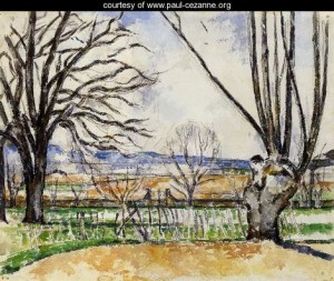 Oil spring Painting - The Trees Of Jas De Bouffan In Spring by Cezanne,Paul