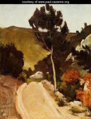 Oil cezanne,paul Painting - Winding Road In Provence by Cezanne,Paul