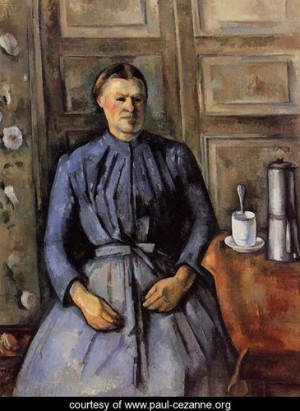 Oil cezanne,paul Painting - Woman With A Coffeepot by Cezanne,Paul