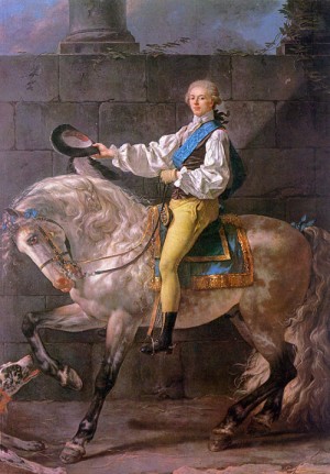 Oil david,jacques-louis Painting - Count Potocki, 1780-81 by David,Jacques-Louis