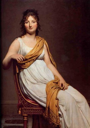 Oil david,jacques-louis Painting - Madame Raymond de Verninac 1798-99 by David,Jacques-Louis