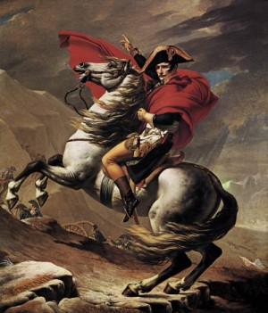 Oil david,jacques-louis Painting - Napoleon at the St. Bernard Pass 1801 by David,Jacques-Louis