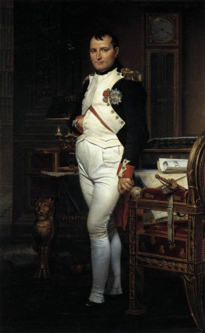 Oil david,jacques-louis Painting - Napoleon in his Study 1812 by David,Jacques-Louis