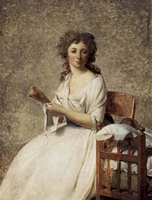 Oil portrait Painting - Portrait of Madame Adélaide Pastoret 1791-92 by David,Jacques-Louis