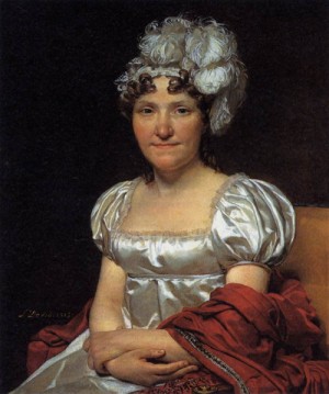 Oil portrait Painting - Portrait of Marguerite Charlotte David 1813 by David,Jacques-Louis
