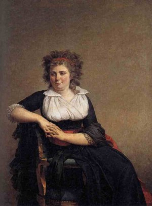 Oil portrait Painting - Portrait of the Marquise d'Orvilliers 1790 by David,Jacques-Louis
