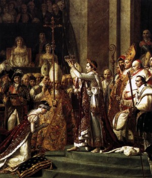 Oil david,jacques-louis Painting - The Coronation of Napoleon (detail) 1805-07 by David,Jacques-Louis