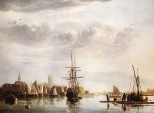 Oil cuyp, aelbert Painting - View of Dordrecht  c. 1655 by Cuyp, Aelbert