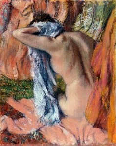Oil degas,edgar Painting - After the Bath 1890-93 by Degas,Edgar