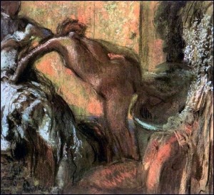 Oil degas,edgar Painting - After the Bath 1895-1900 by Degas,Edgar