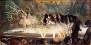 Oil degas,edgar Painting - Ballet at the Paris Opera by Degas,Edgar