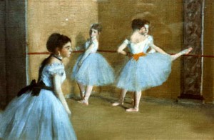 Oil degas,edgar Painting - Dance Class at the Opera by Degas,Edgar