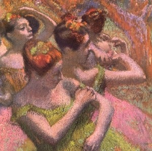 Oil degas,edgar Painting - Degasballet dancers by Degas,Edgar