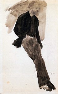 Oil degas,edgar Painting - Edouard Manet Standing 1866-68 by Degas,Edgar
