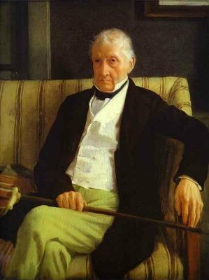 Oil portrait Painting - Portrait of Hilaire de Gas, Grandfather of the Artist by Degas,Edgar
