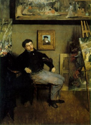  Photograph - Portrait of James Tissot  1867-68 by Degas,Edgar
